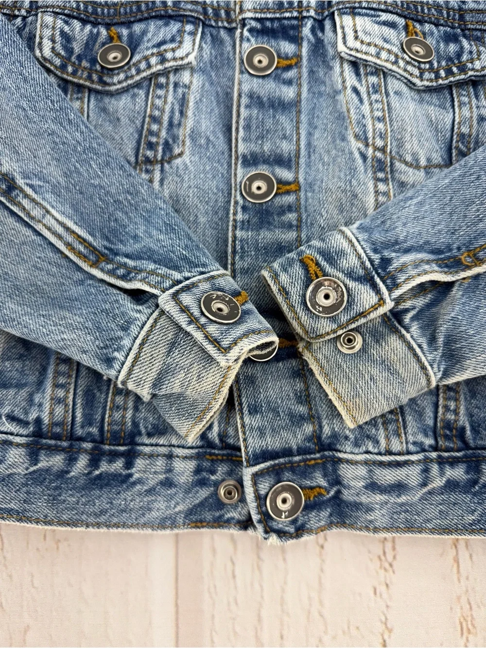Children’s Place Girls Denim Jacket Size‎ 4 Blue Classic Trucker